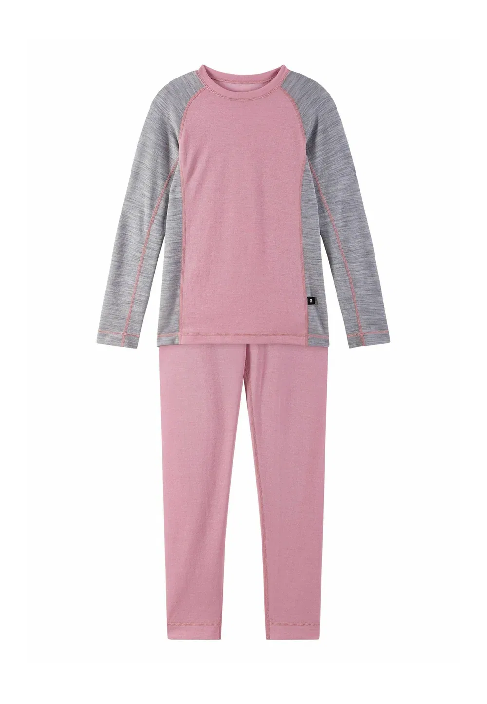 Wolle-Basisschicht-Set taitoa унисекс - пижамный комплект Reima, Grey Pink