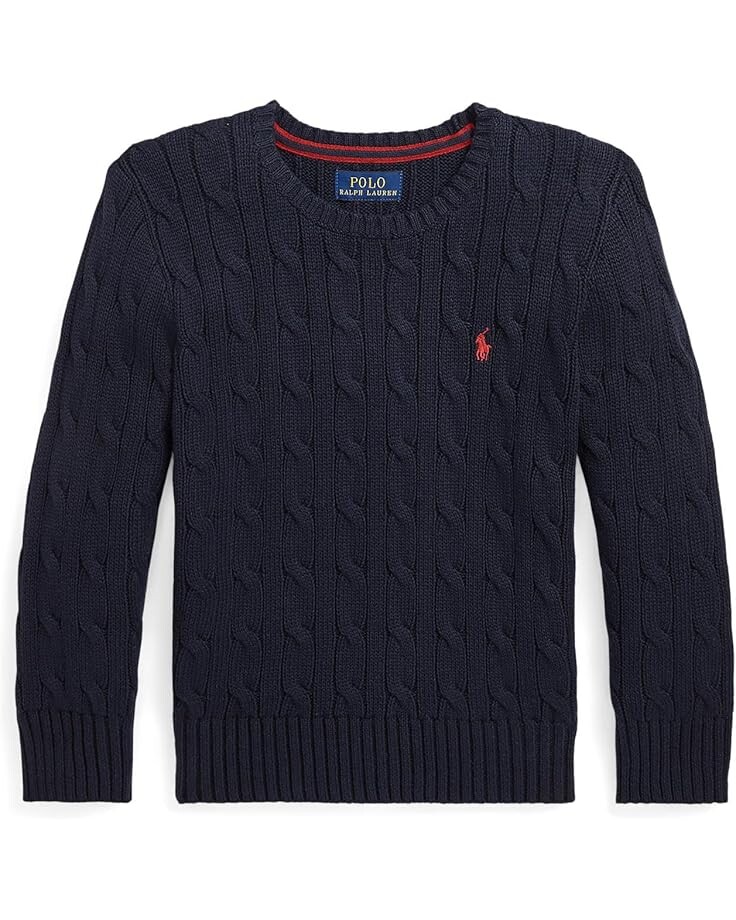 

Свитер Polo Ralph Lauren Kids Cable-Knit Cotton Sweater, цвет Rl Navy/C3807