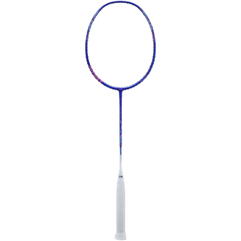 

Бадминтонные ракетки LiNing Thunder 20 из карбона, 3U, атакующего типа, тяжелая головка, жесткий стержень, унисекс, сине-белые