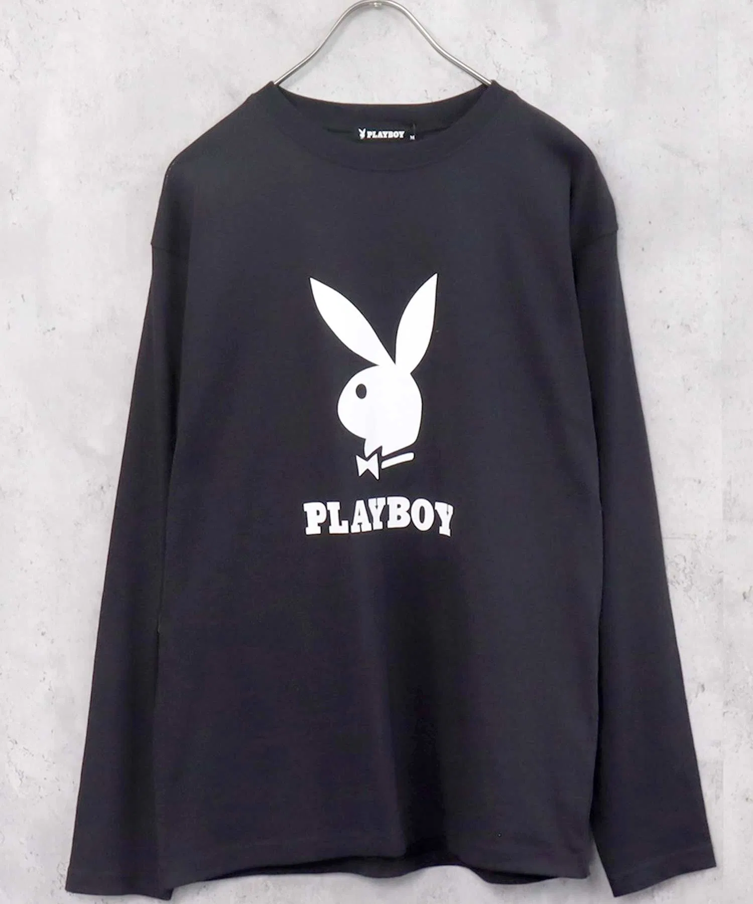 Детская футболка с принтом PLAYBOY чёрная