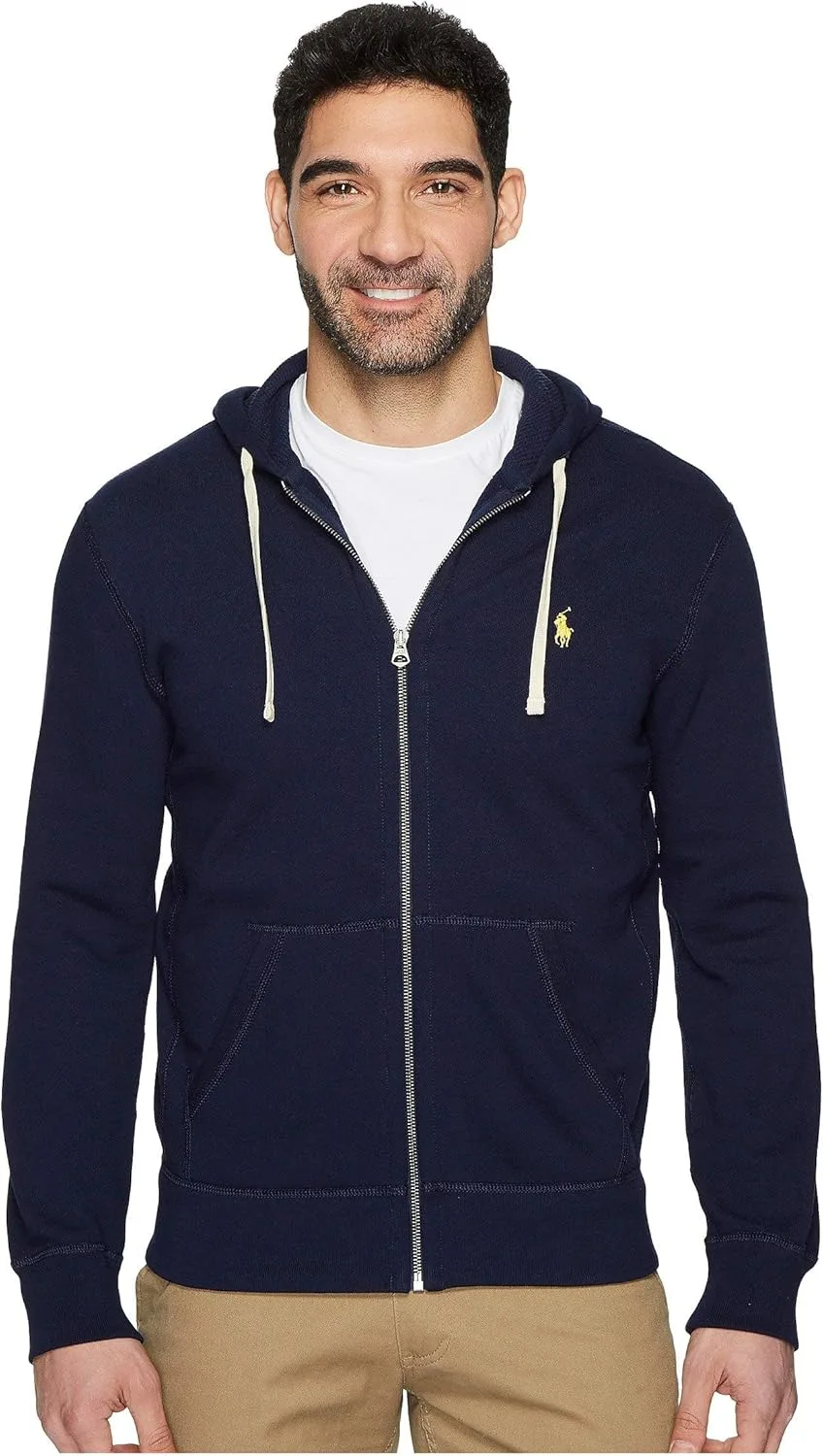 Толстовка Polo Ralph Lauren мужская на молнии из двойного трикотажа, синий/темно-синий
