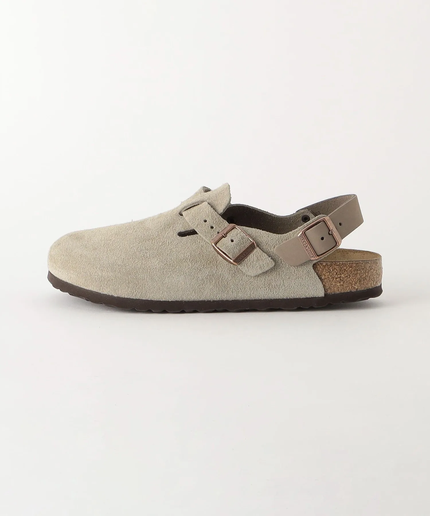 Мужские сандалии с анатомической стелькой Tokio II Suede BIRKENSTOCK бежевые