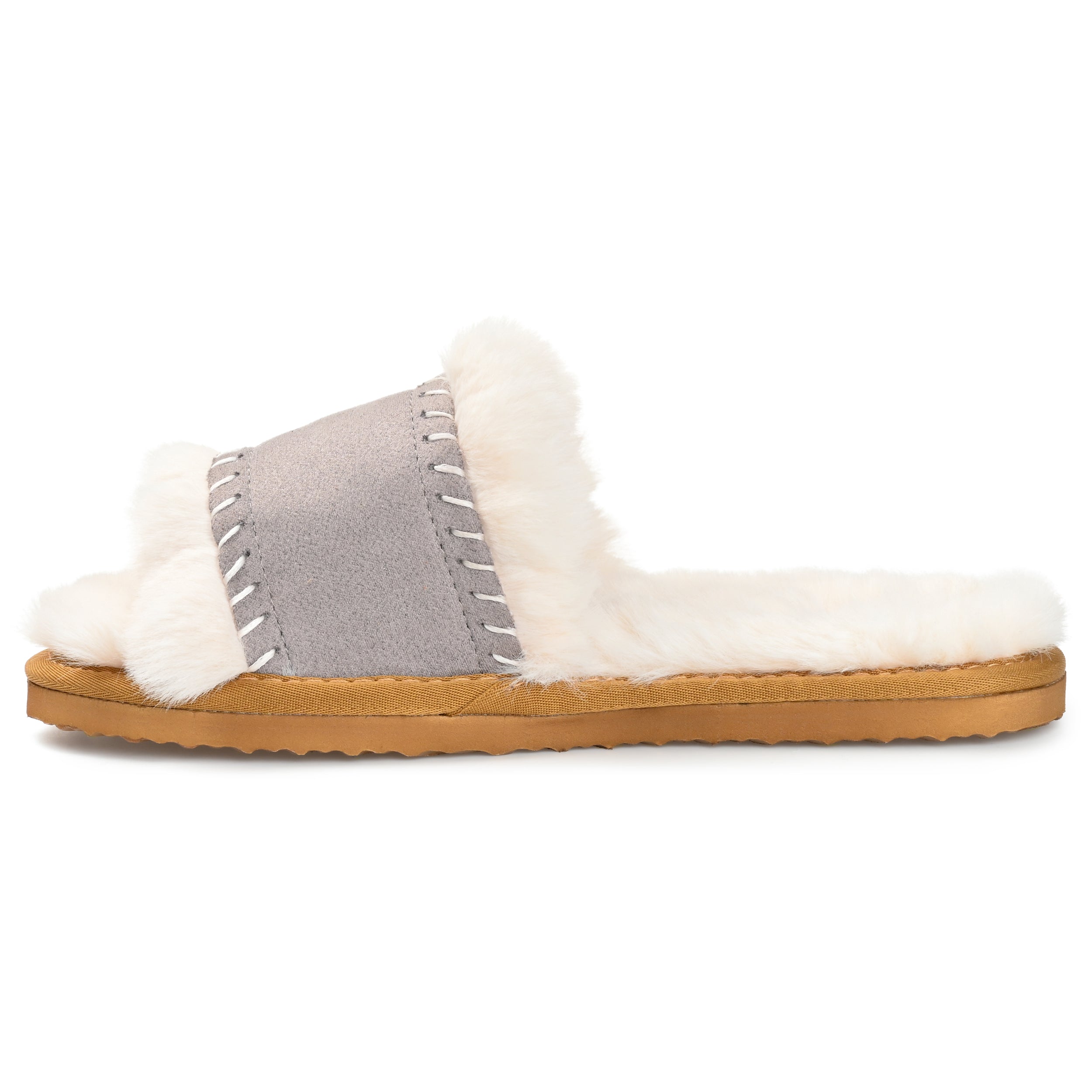 Женские тапочки Tru Comfort Foam Mardie из коллекции Journee, серый — фото 2
