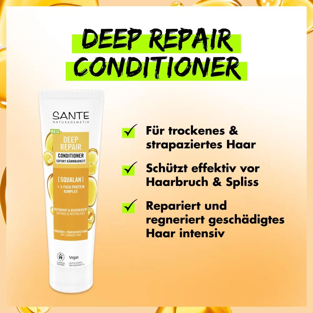 Кондиционер для глубокого восстановления Deep Repair от SANTE Naturkosmetik, Orange — фото 4