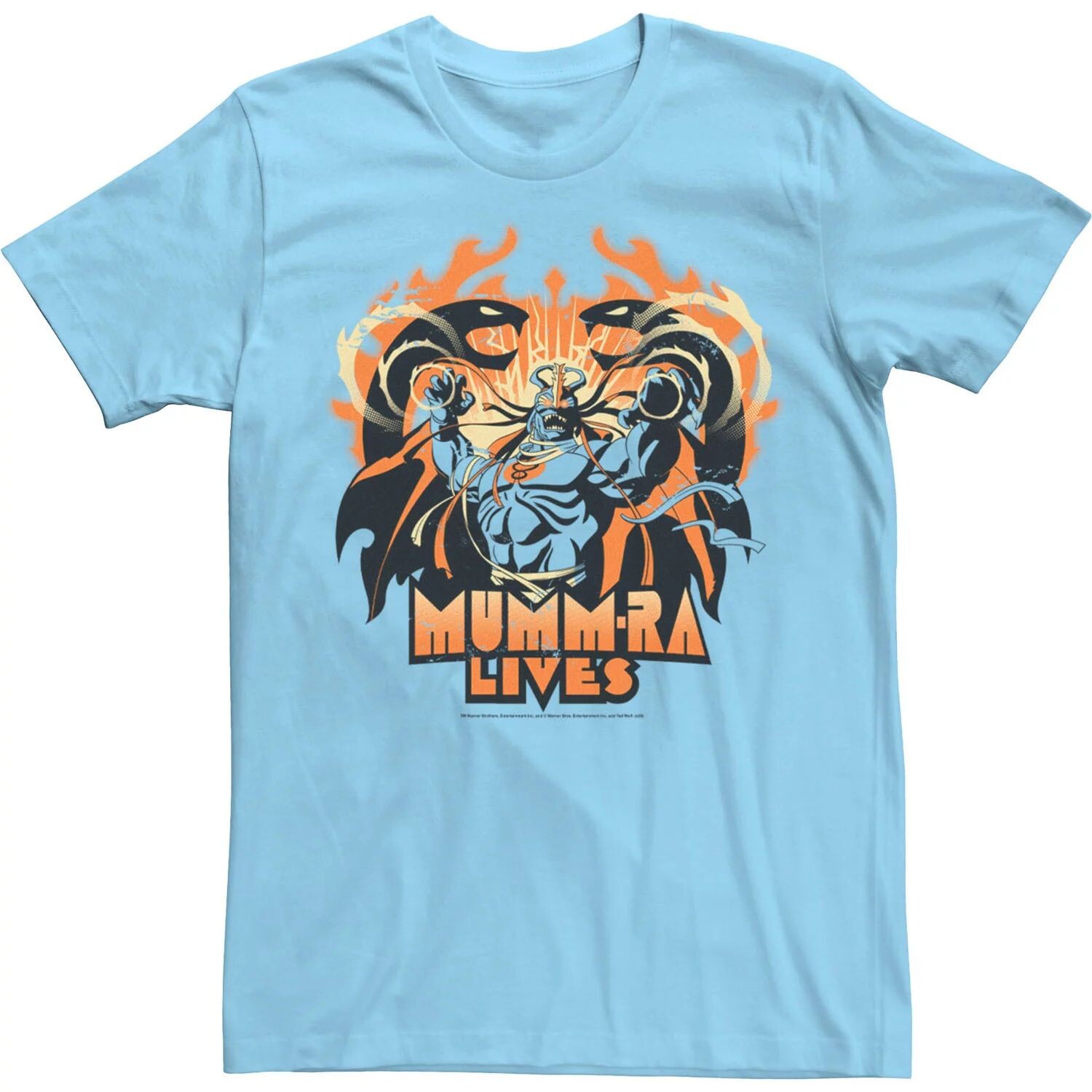 

Мужская футболка с портретом ThunderCats Mumm-Ra Lives Licensed Character, светло-синий
