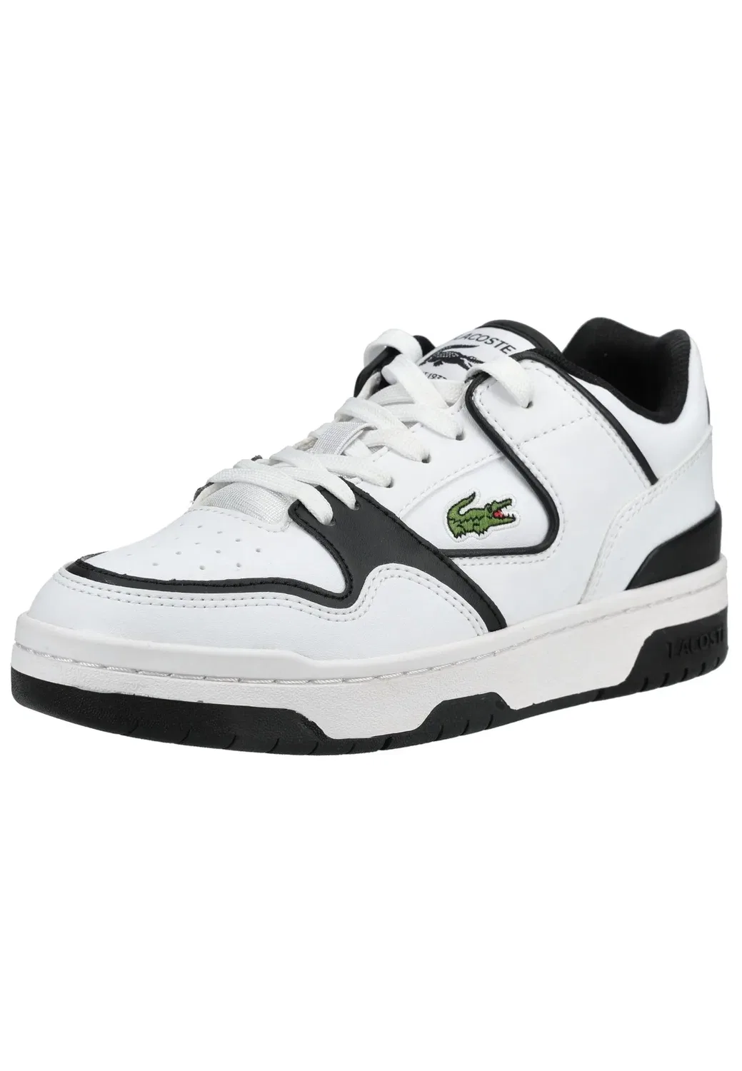 Кроссовки низкие COURTCAGE SET Lacoste, белый/черный