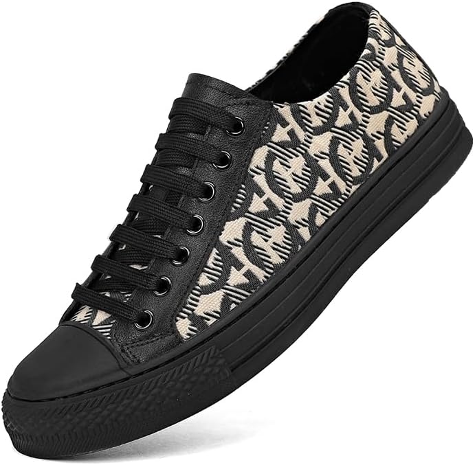 

Мужские кожаные кроссовки с принтом модные Meixi Mobile, черный