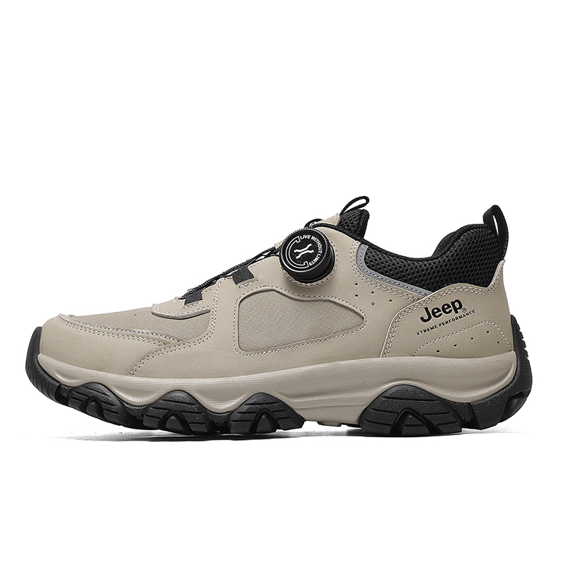 

Кроссовки мужские низкие Cow Split Leather для улицы Jeep, sand