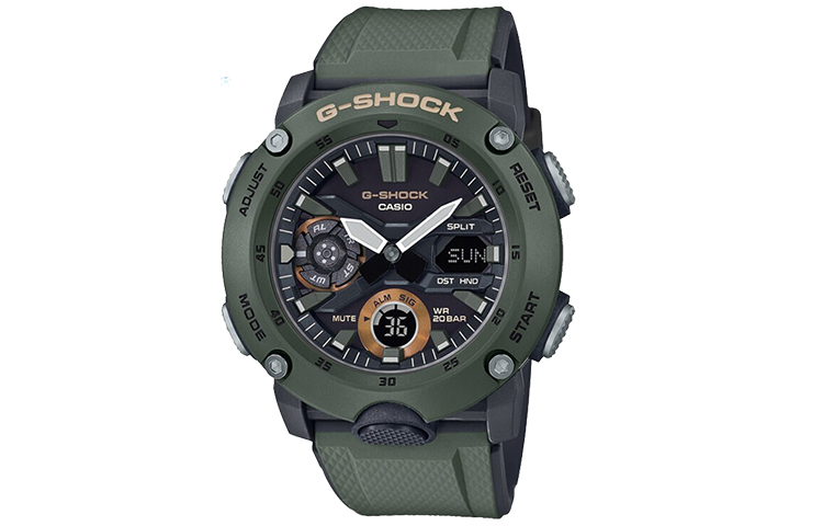 

CASIO Часы Men G-SHOCK Black Watch GA-2000-3APR