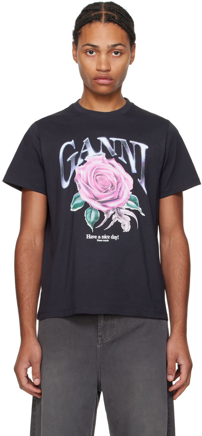 

Футболка Black Rose Relax GANNI