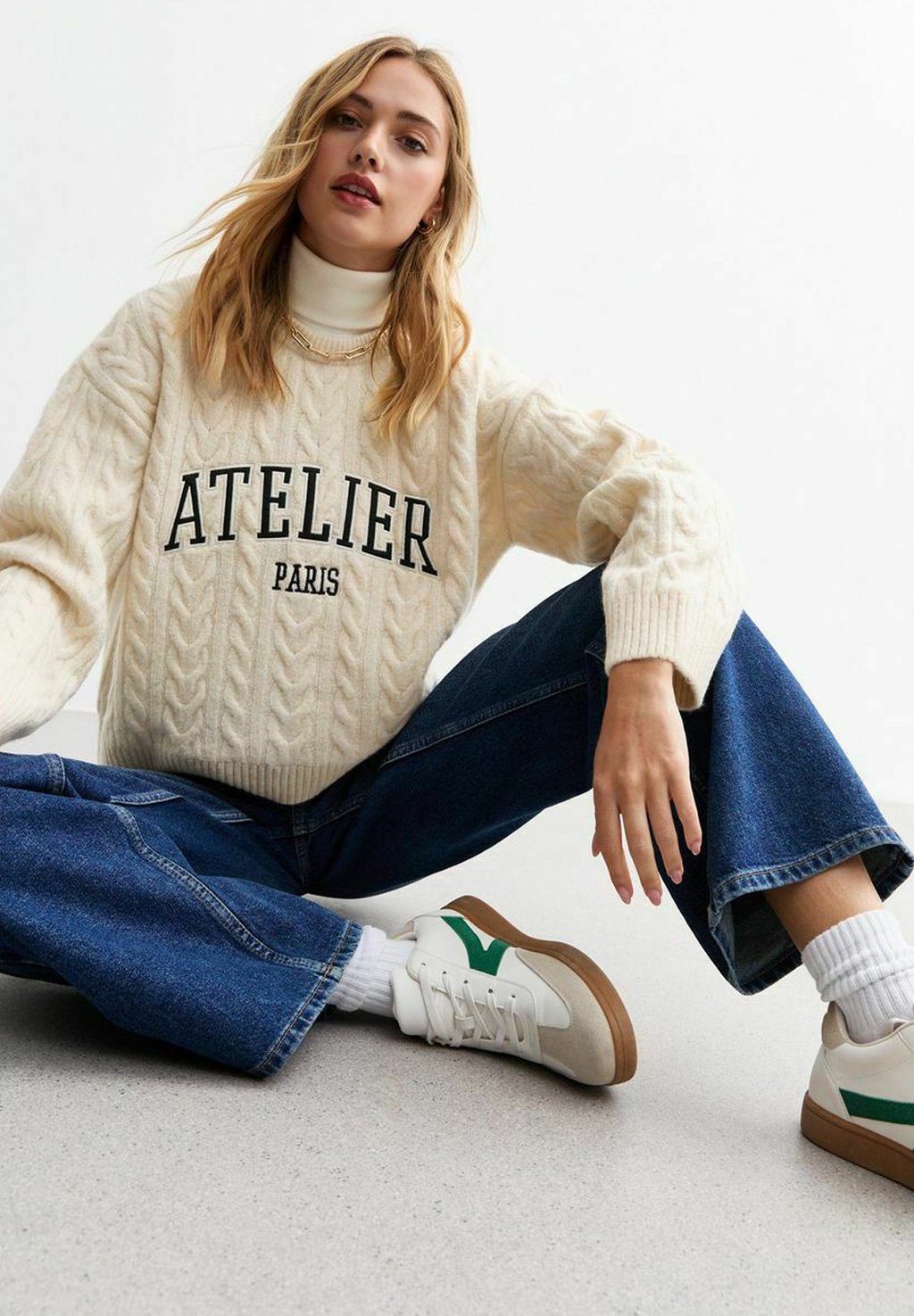 

Джемпер ATELIER SLOGAN New Look, молочный