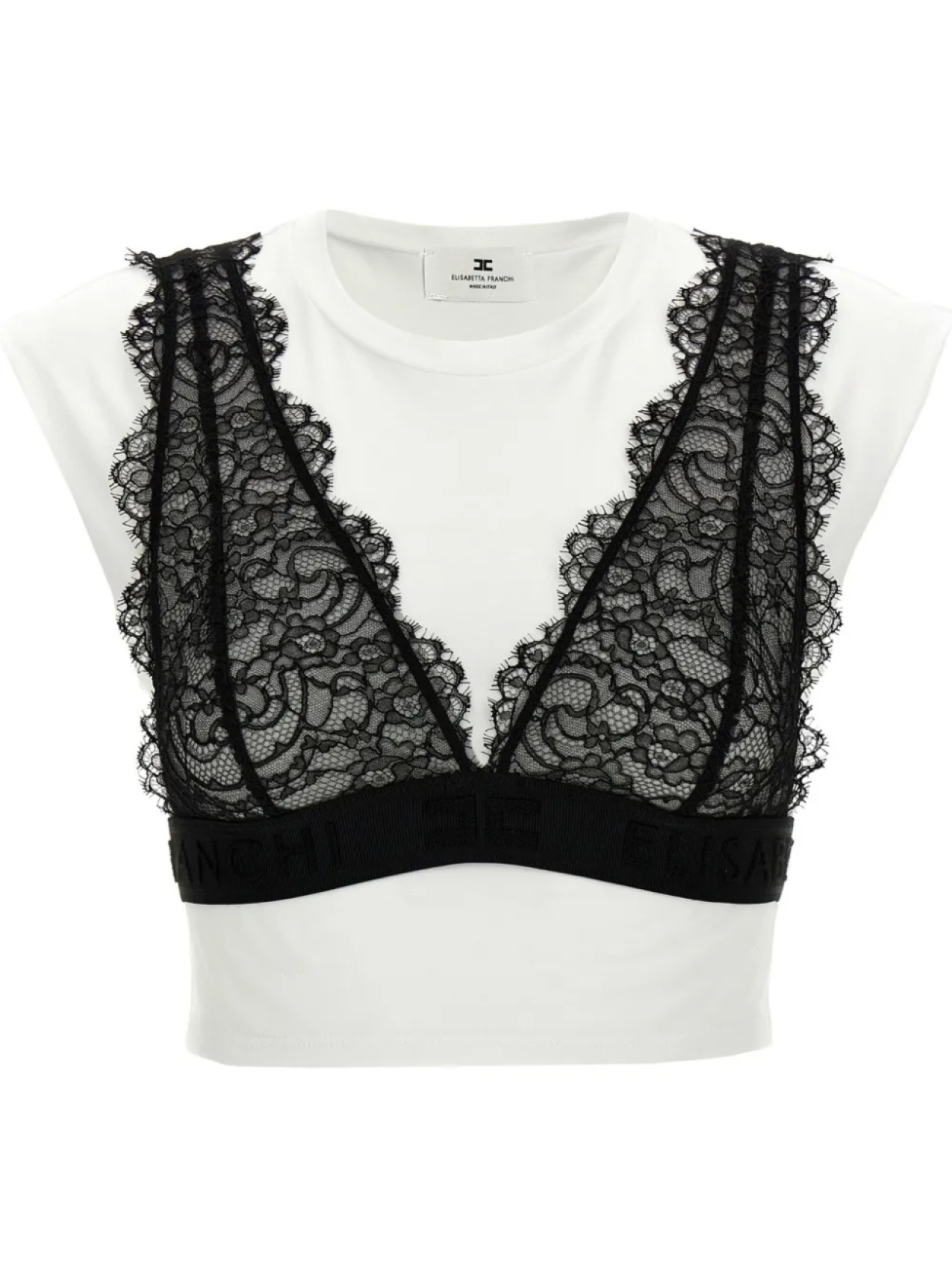 

Футболка без косточек Elisabetta Franchi, белый