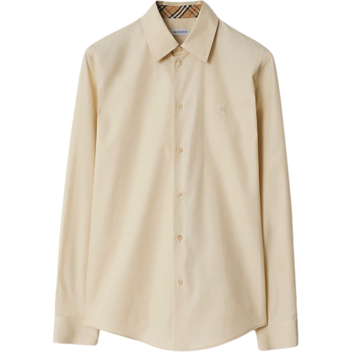 Рубашка EKD Burberry, хлопковая, вышитая, цвет мускатный орех — фото 3