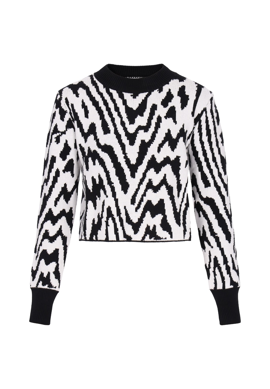 

Свитер myMo ROCKS, черный/белый