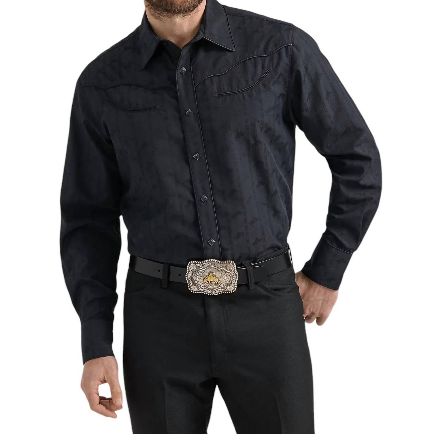 

Рубашка Rodeo Ben черного цвета Wrangler