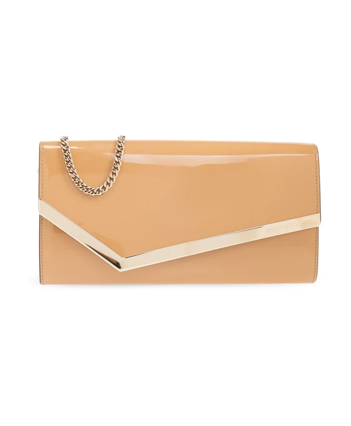 

Лакированный клатч Emmie Jimmy Choo, бежевый