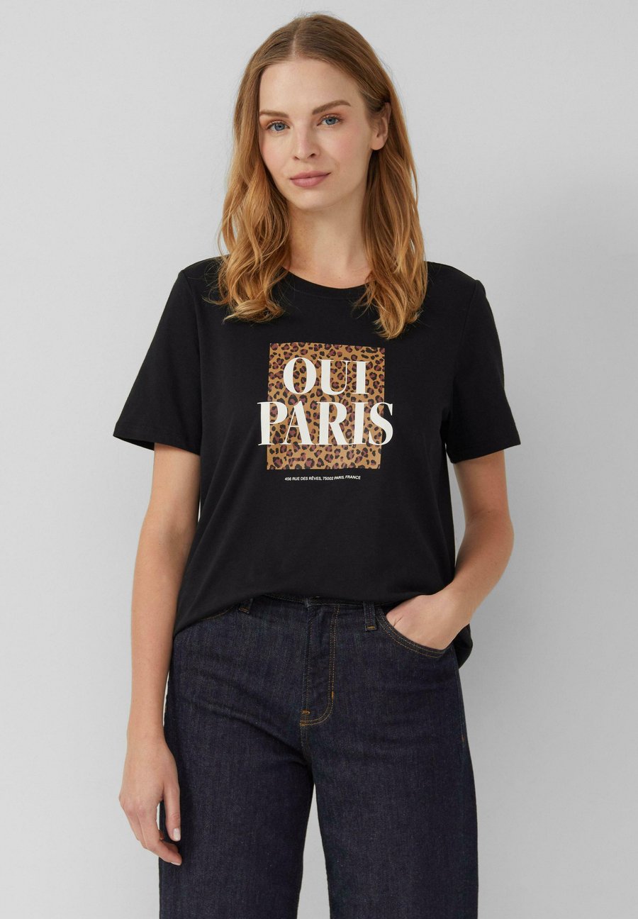 

Футболка s.Oliver Print T-shirt, Schwarz/Anthracite, Черный, Футболка s.Oliver Print T-shirt, Schwarz/Anthracite