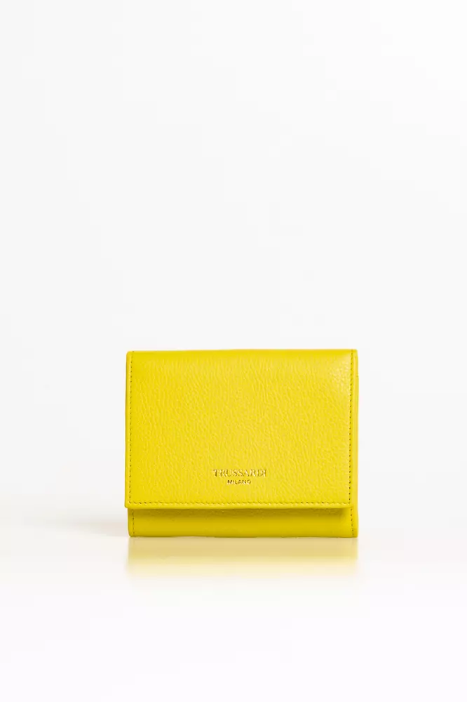 

Женский кошелек из желтой кожи Trussardi