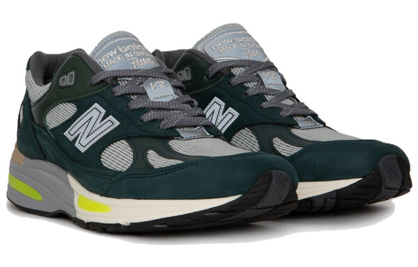 Кроссовки x patta сделано в англии 991v2 New Balance, синий — фото 2