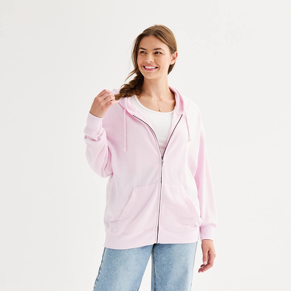 

Толстовка на молнии для юниоров SO Oversized, цвет Fresh Tulip