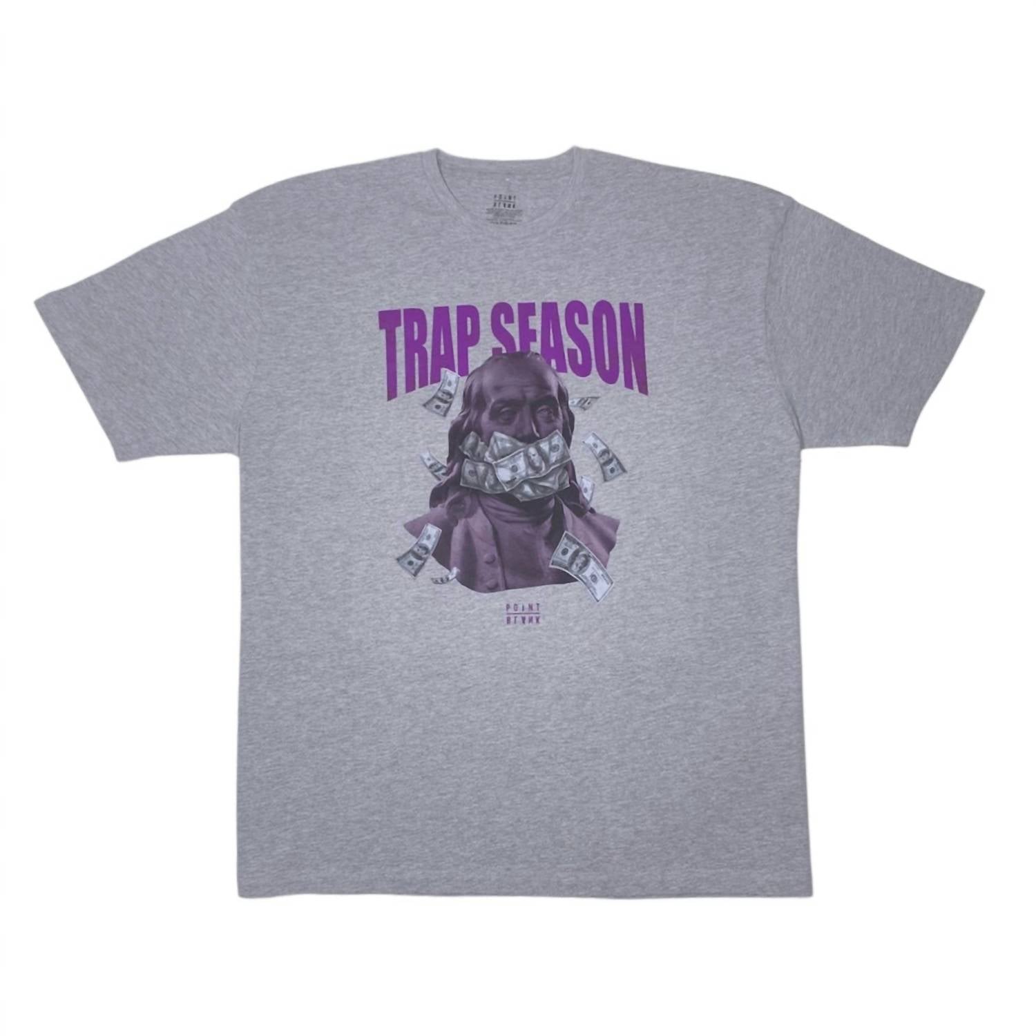 

Мужская футболка Trap Season серого цвета Point Blank