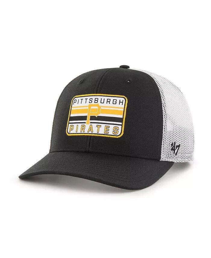 

Мужская черная регулируемая кепка Pittsburgh Pirates Drifter Trucker '47 Brand, черный