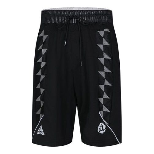

Шорты adidas Logo Pattern Printing Basketball Sports Shorts Black DZ0608