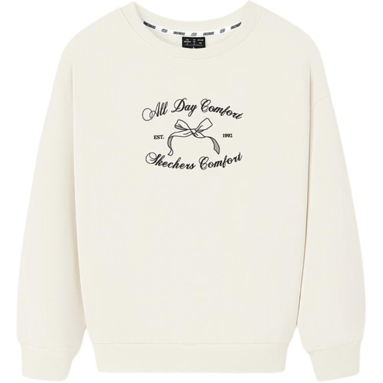 

Толстовка унисекс FW25 Skechers, белый bowknot 5/06p0