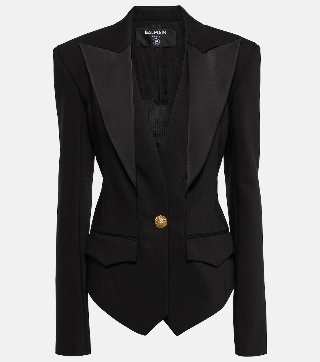 

Однобортный пиджак Balmain, черный