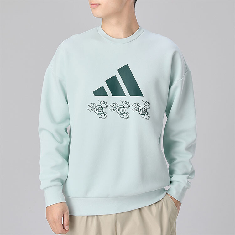 Толстовка мужская Symbol зеленый Adidas, зеленый — фото 2