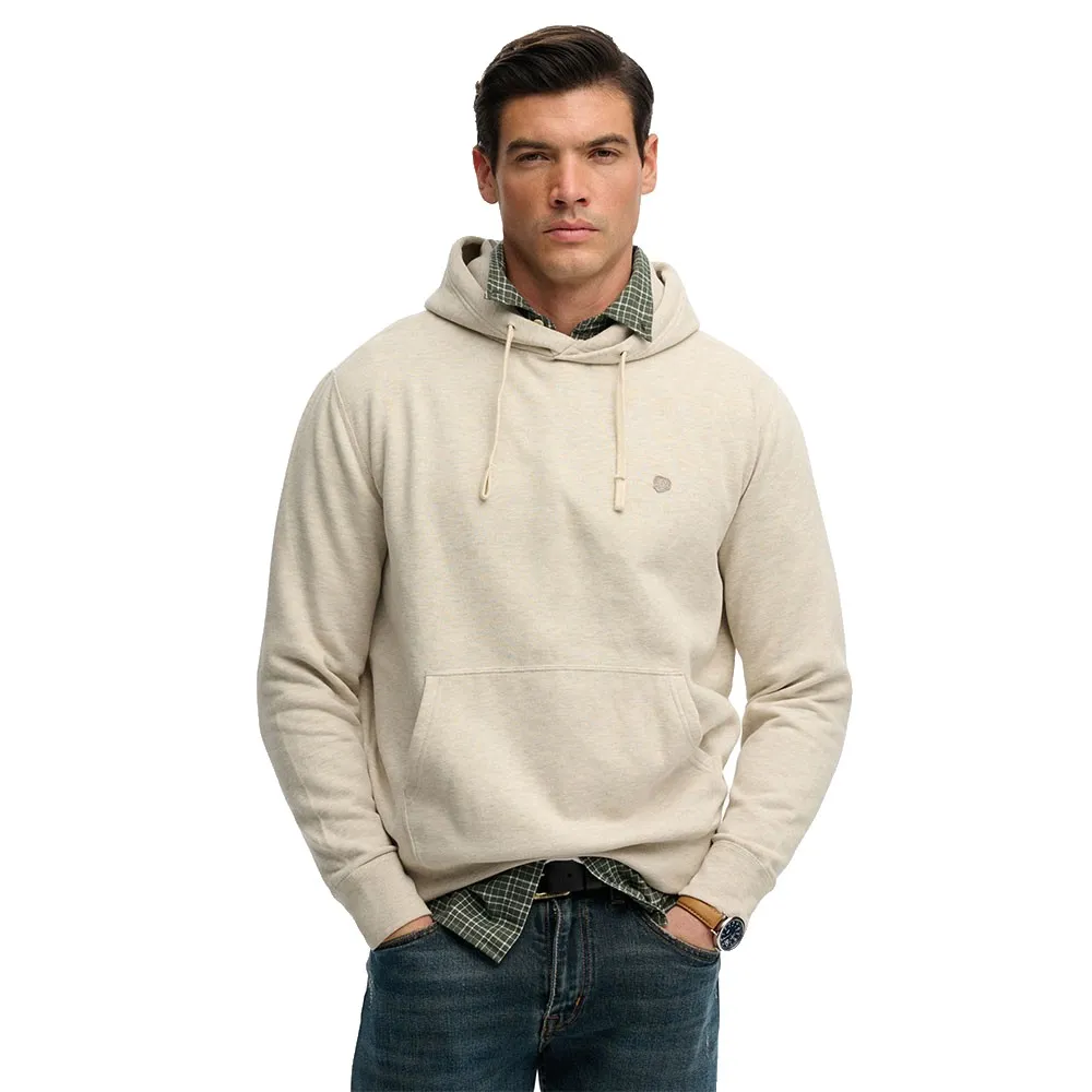 Худи Superdry с монограммой, бежевый