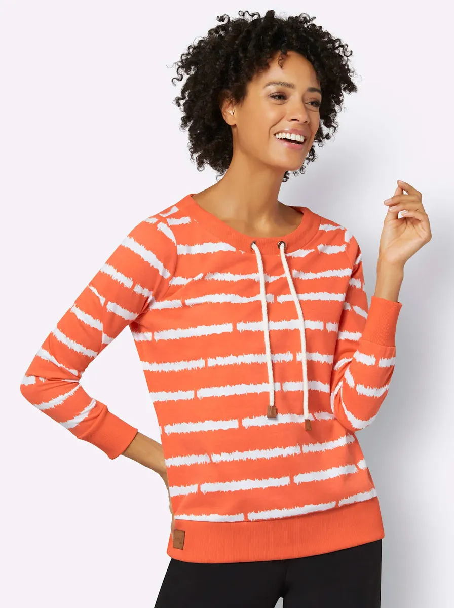 

Толстовка в стиле casual Casual Looks, цвет Orange-Ecru