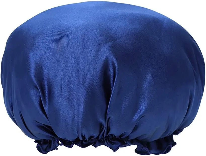 Шапочка для душа Satin Bonnet, TOPTIE, 1 шт., 24 см, Navy