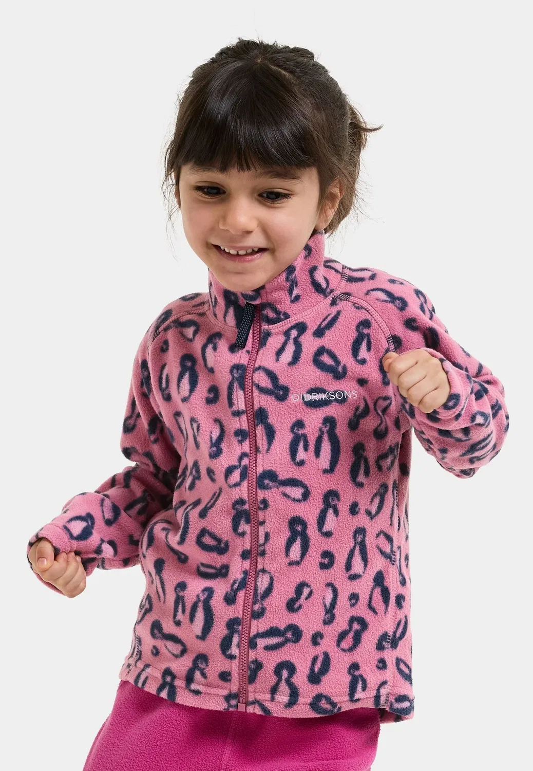 Куртка унисекс Monte pr k fz 11 из флиса Didriksons, Penguino Pink