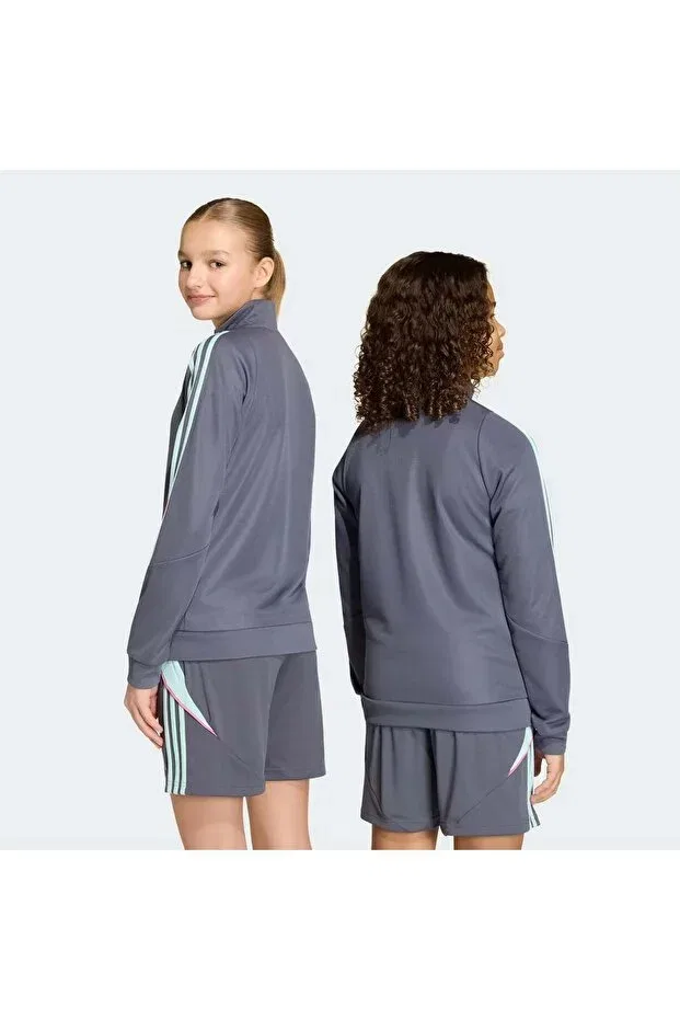 Детские свитшот для девочек с длинным рукавом Adidas, Gray — фото 2