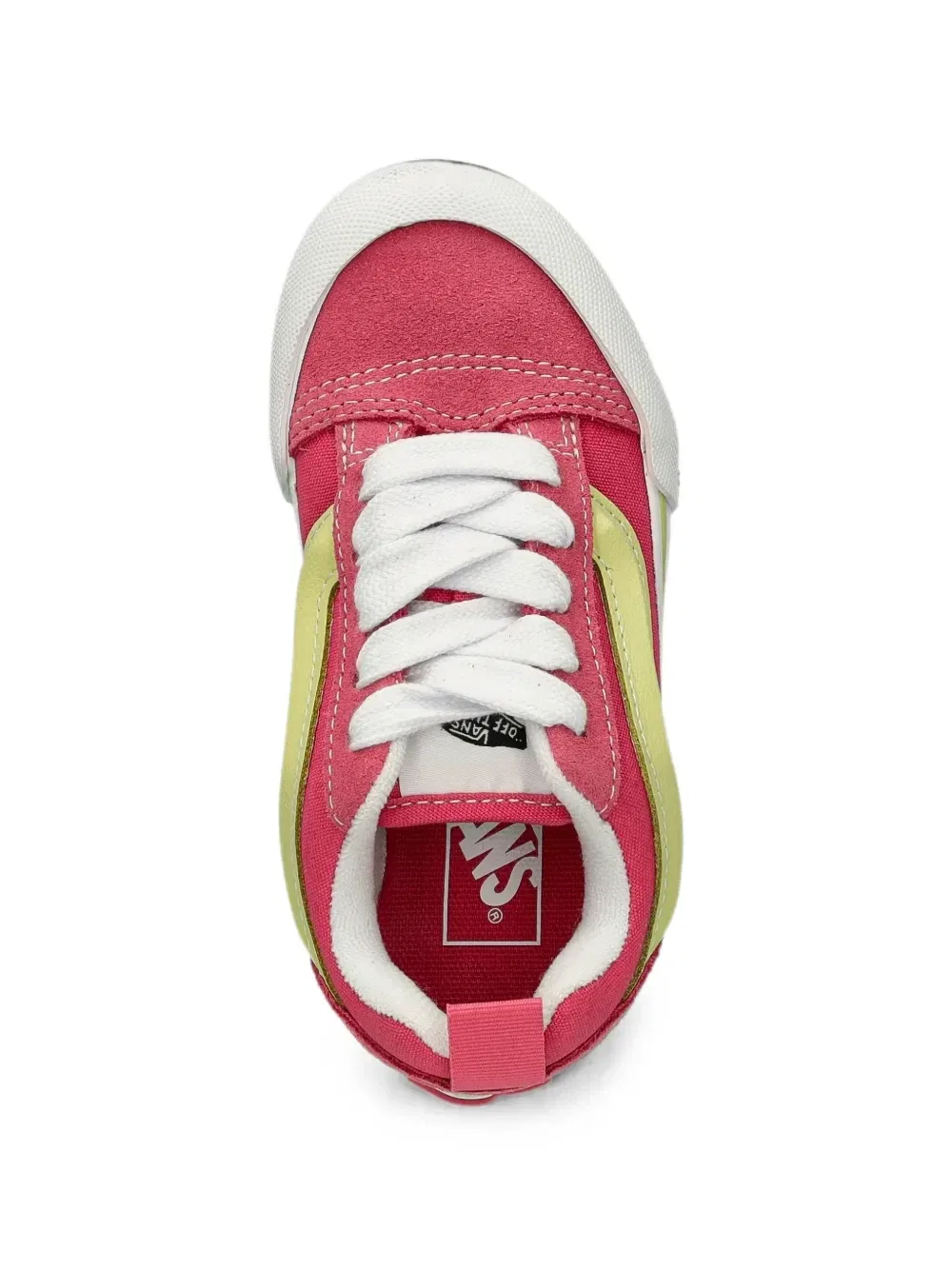 Кроссовки Knu Skool с контрастной отделкой и панелями Vans Kids, розовый — фото 4