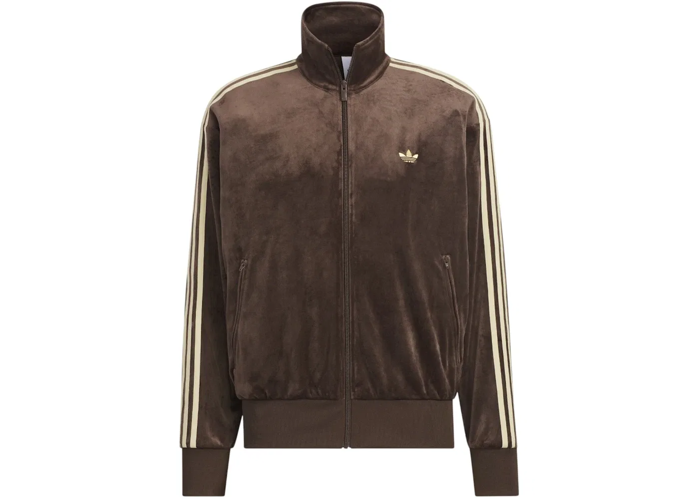 Мужская куртка из велюра Track Top Adidas, Dark Brown