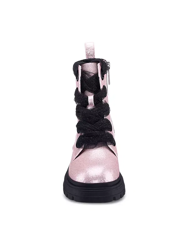 Детские ботинки для девочек с принтом Chassy Booties Nina, Light Pink — фото 4