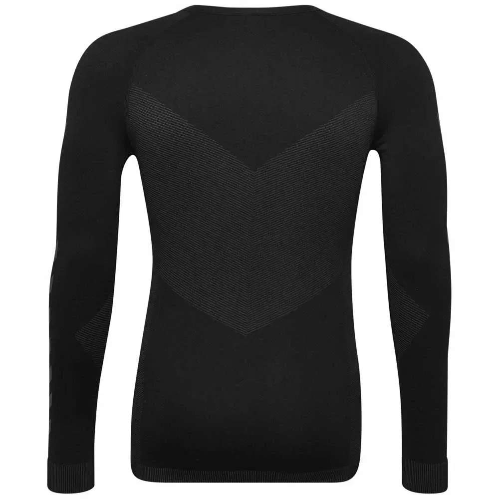 Блуза First Seamless long sleeve base layer Hummel, черный — фото 2