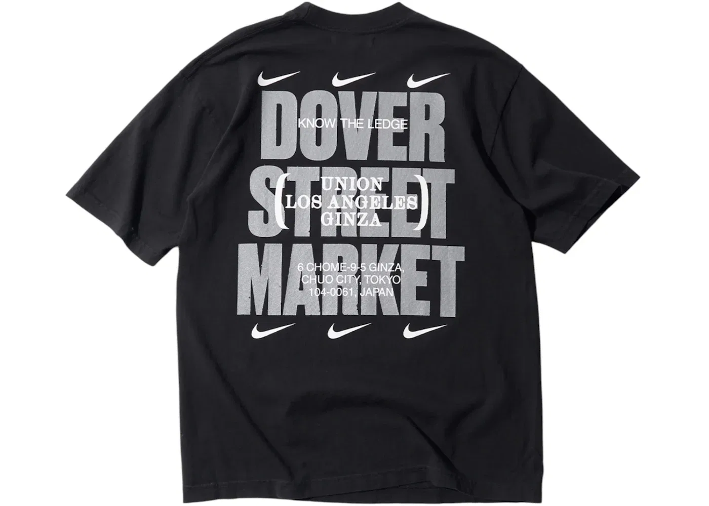 Мужская футболка с принтом Nike x Union x Dover Street Market Holiday 25 Tee, Black