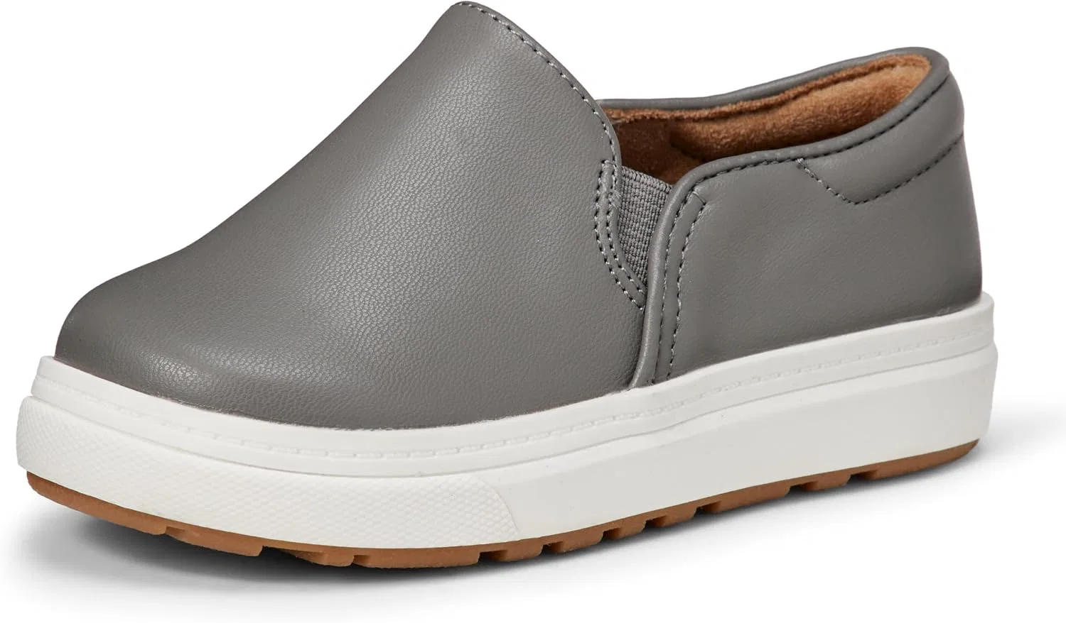 Детские кеды-слипоны из канваса Amazon Essentials, Grey Faux Leather