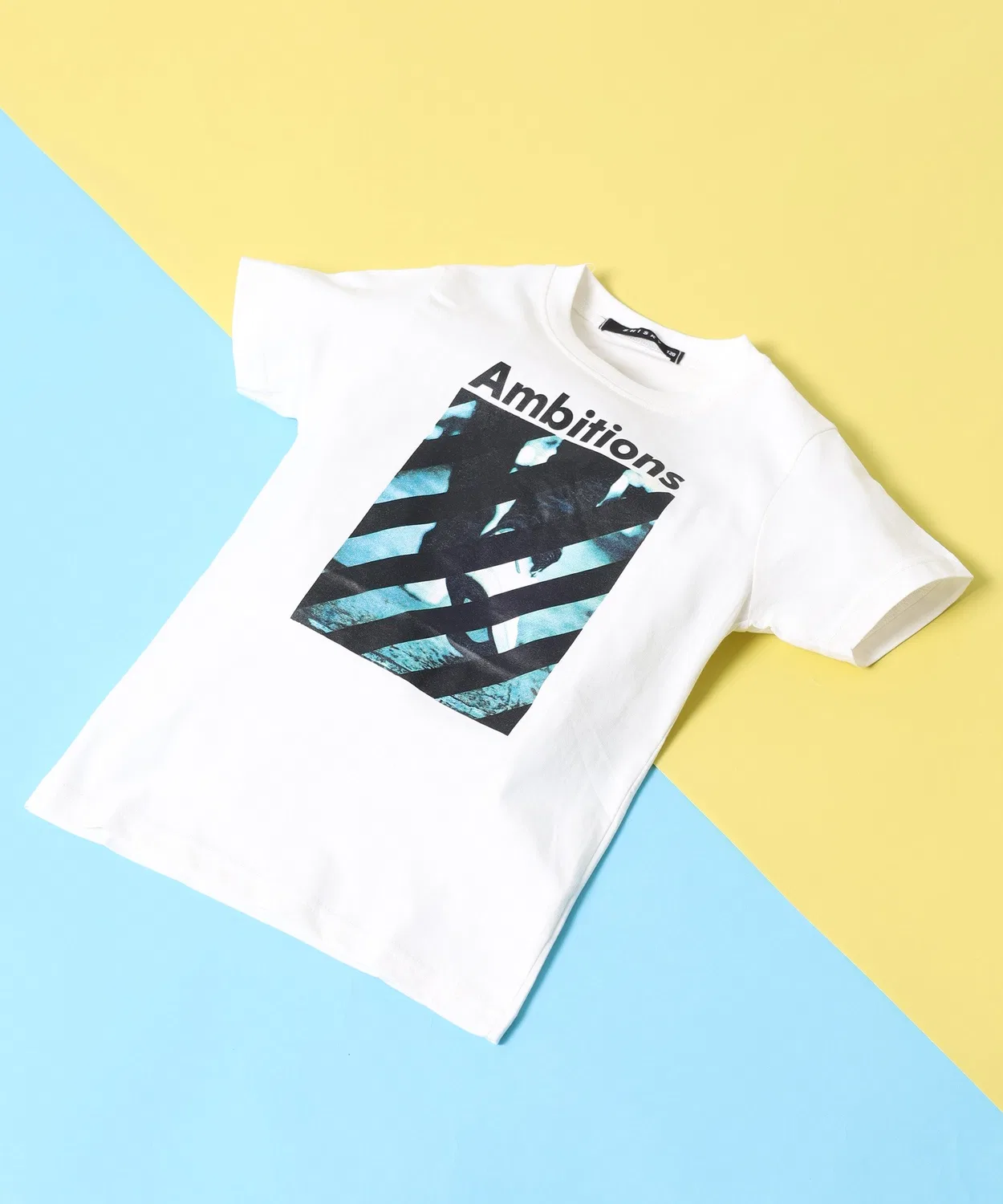Детская футболка с принтом, с коротким рукавом FUNALIVE, Off-White