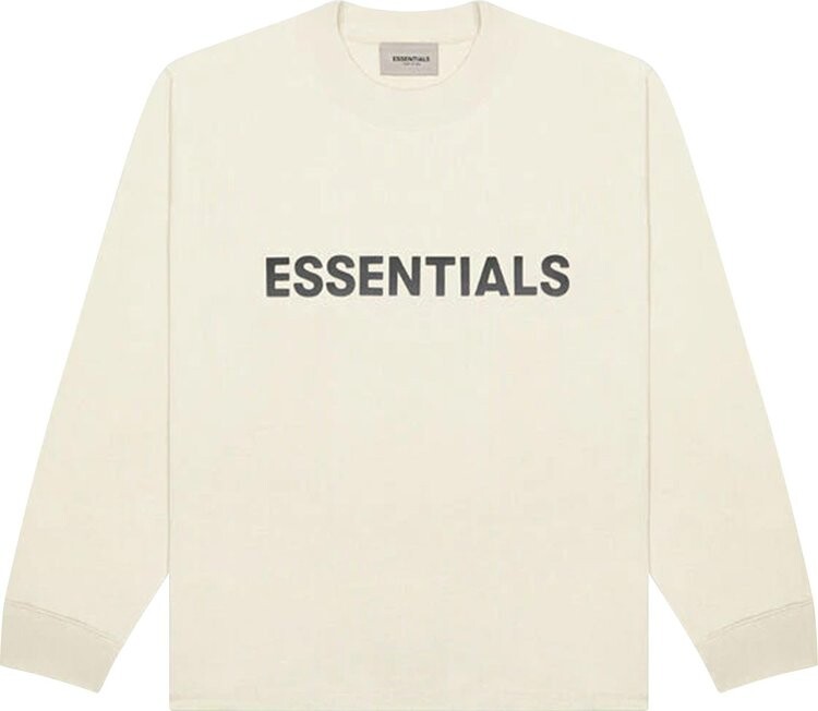 

Футболка Fear of God Essentials Long-Sleeve T-Shirt 'Cream', кремовый, Бежевый, Футболка Fear of God Essentials Long-Sleeve T-Shirt 'Cream', кремовый
