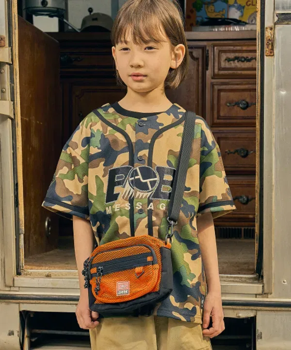 Детская сумка кросс-боди сетчатая мини, Brownbreath Kids, оранжевый