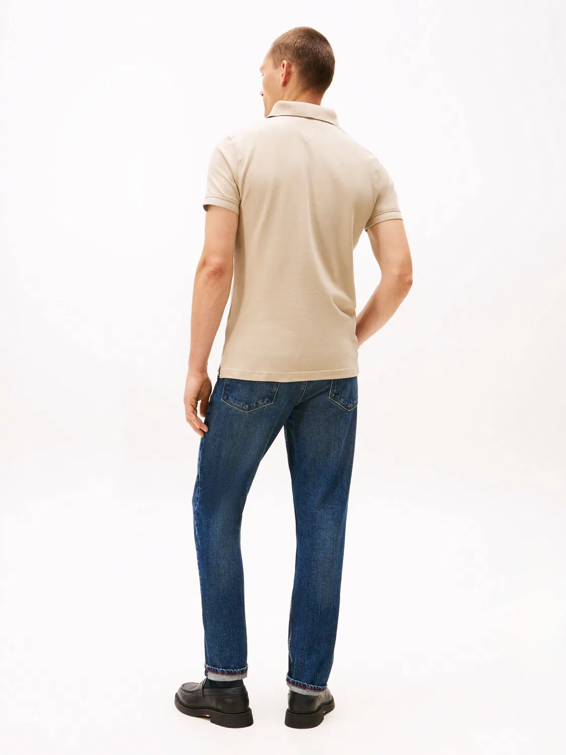 Рубашка поло из пике 1985 года Tommy Hilfiger Natural Slim Fit — фото 3