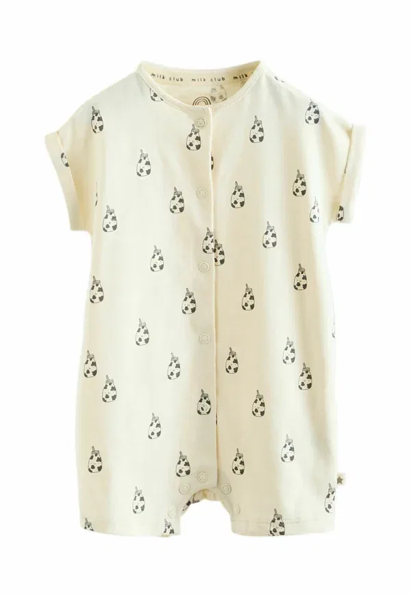 Комплект из 4 комбинезонов, хлопок, Unisex 4 pack, Next, Neutral milk club embroidered, нейтральный — фото 4