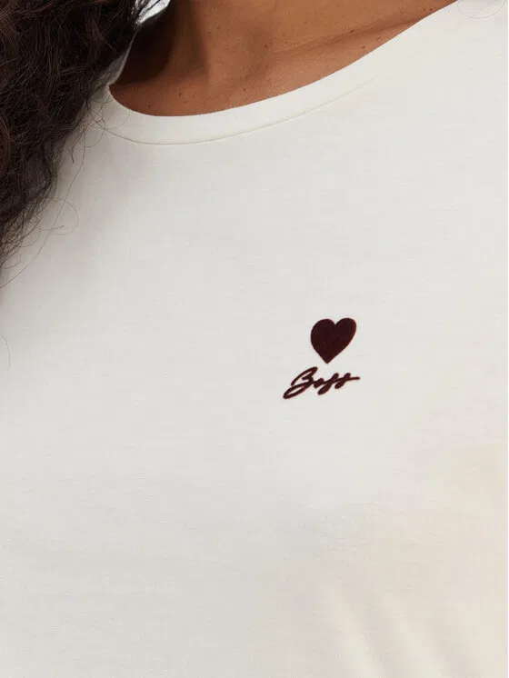 Футболка regular fit Elove Boss, бежевый — фото 4