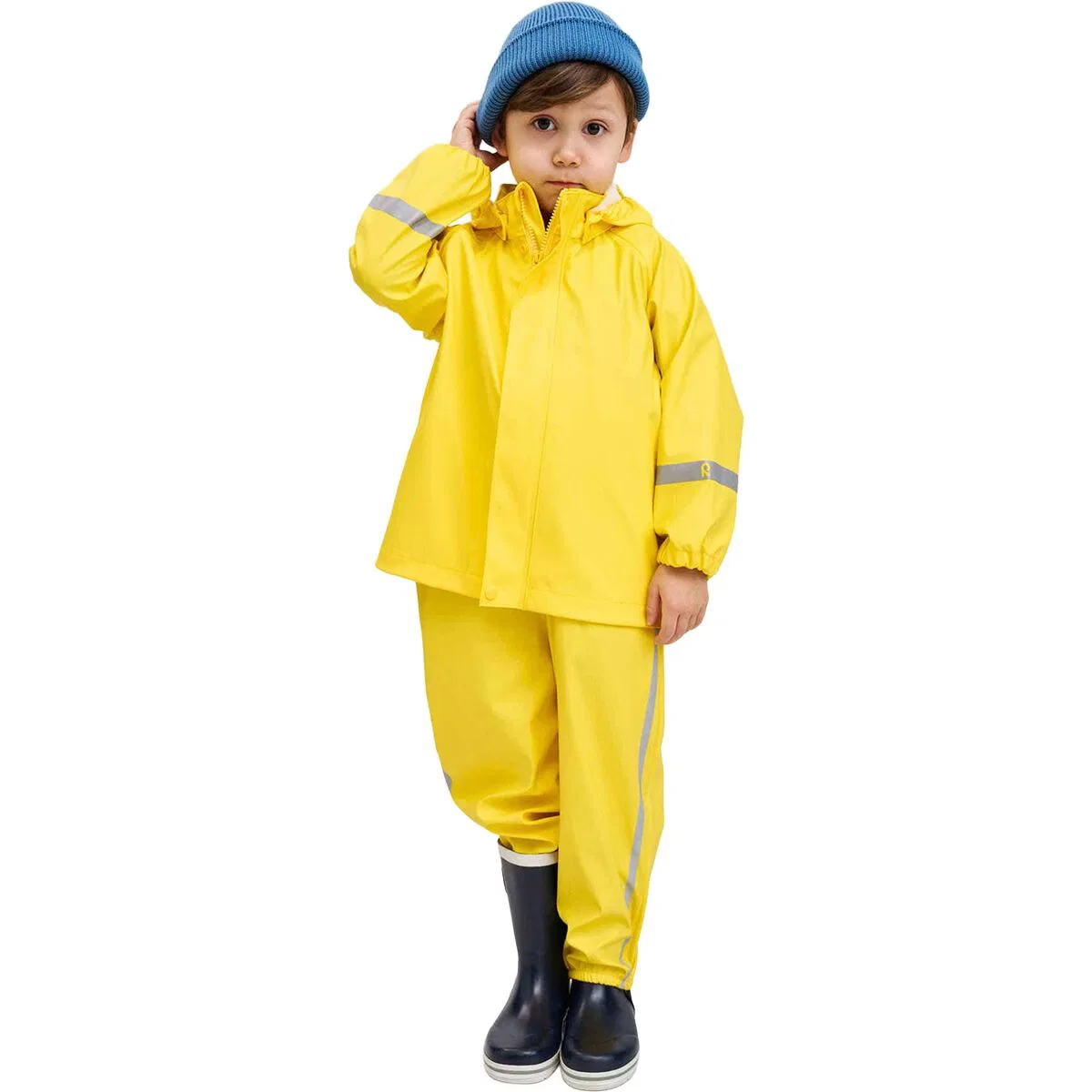 Детский дождевик для мальчиков непромокаемый Lampi Reima, Yellow — фото 3