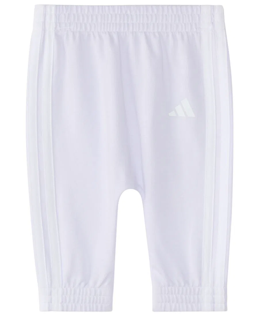 Комплект боди и брюк с длинным рукавом, с принтом adidas, Light Purple — фото 4