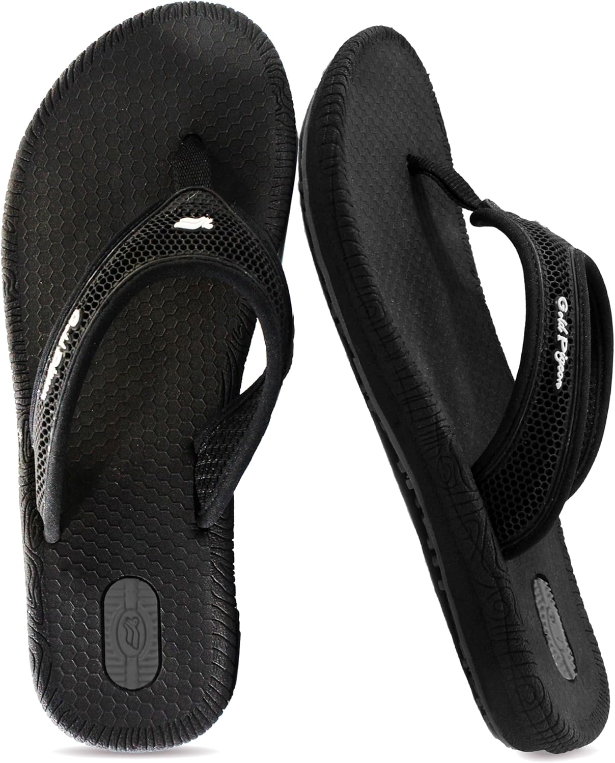 

Шлепанцы Gold Pigeon Shoes SIMPLUS Unisex Ultra-Cuhion Yoga Mat с поддержкой пятки, черный